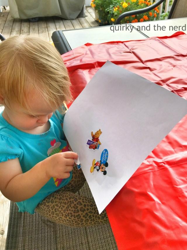 Doing stickers with toddlers doesn't have to be frustrating. It is great for developing fine motor skills. Here is how to do sticker work and keep your sanity. quirkyandthenerd.com