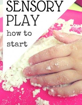 Kids enjoy sensory play tremendeously! Even kids without sensoy issues find isensory play interesting and engaging! Here you will find information how to get started with sensory play with your kids!