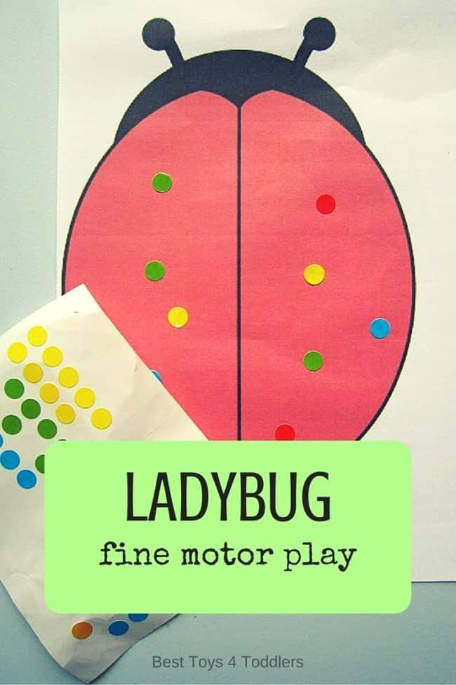 Best Toys 4 Toddlers - Ladybug fine motor play and counting practice for toddlers and preschoolers