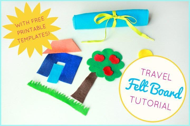 If you're traveling with kids, this travel felt board is a quick DIY craft that makes a great activity for kids stuck on a plane or in a car. It costs less than five dollars, takes less than an hour to make, and will save your sanity when you're on the go with little ones this summer!