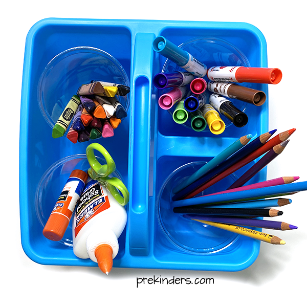 Individual art supply caddy