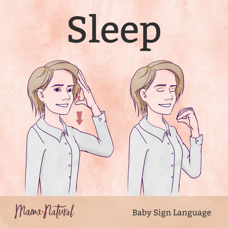 Baby Sign Language sleep card - Mama Natural