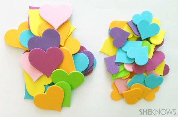 Foam hearts