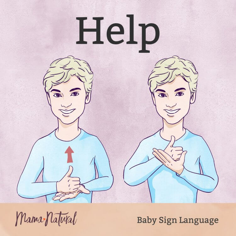 Baby Sign Language help card - Mama Natural