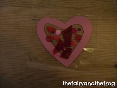 stained glass heart craft