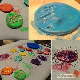 Image result for painting flour and paint eggs