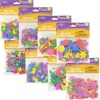 No mess crafting for any occasion! Just peel and stick these colorful foam  stickers to decorate frames, photo albums, card… | Foam shapes, Shapes,  Christmas shoebox