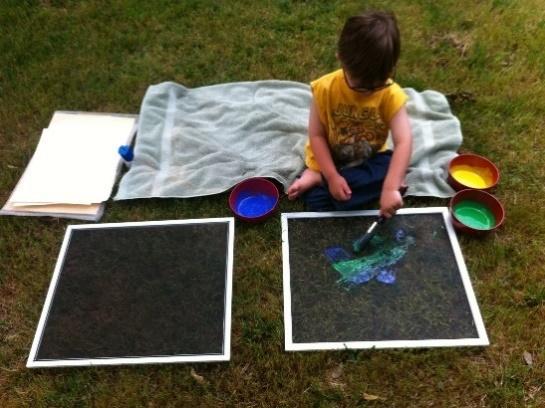 Play Create Explore: Window Screen Printing