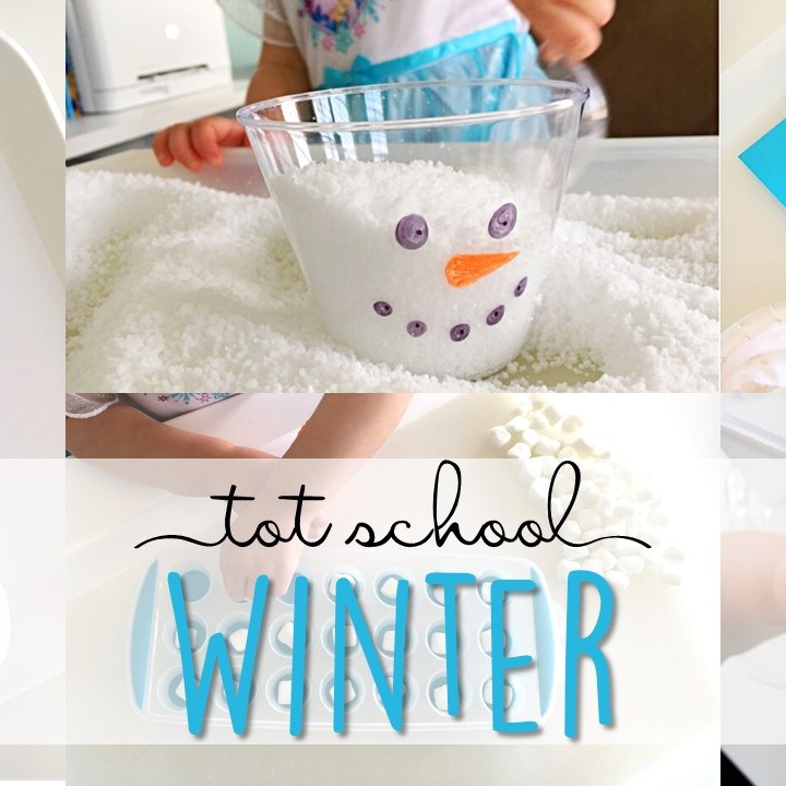 Tons of winter themed activities and ideas. Weekly plan includes books, literacy, math, science, art, sensory bins, and more! Perfect for tot school, preschool, or kindergarten.