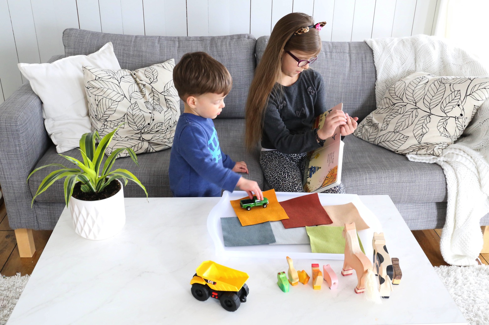 Little Blue Truck Story Telling Basket