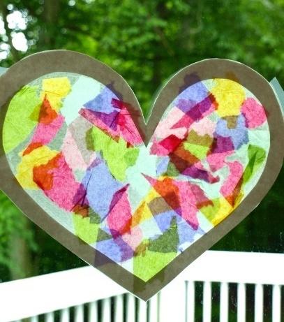 A lovely suncatcher that any toddler can make!