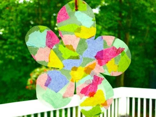 A cute suncatcher craft.