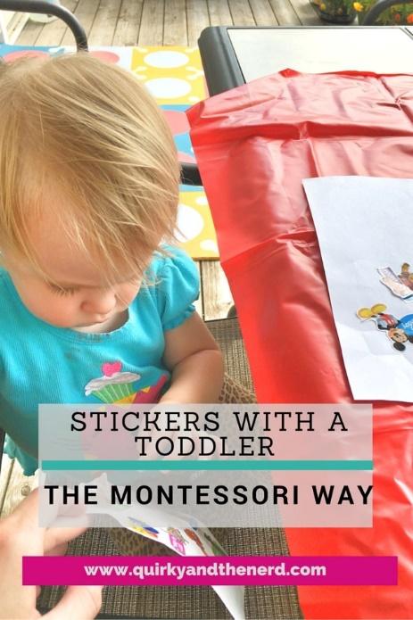 Doing stickers with toddlers doesn't have to be frustrating. It is great for developing fine motor skills. Here is how to do sticker work and keep your sanity. quirkyandthenerd.com