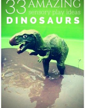 33 amazing sensory play ideas with dinosaurs - kids will surely enjoy to explore and learn about dinosaurs in hands-on play