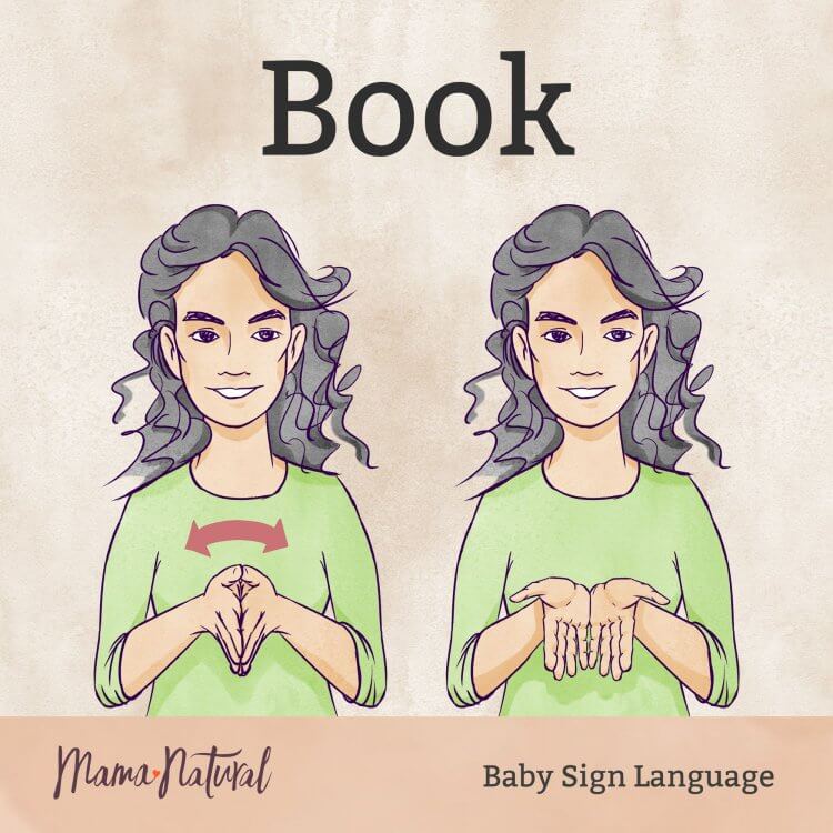 Baby Sign Language book card - Mama Natural