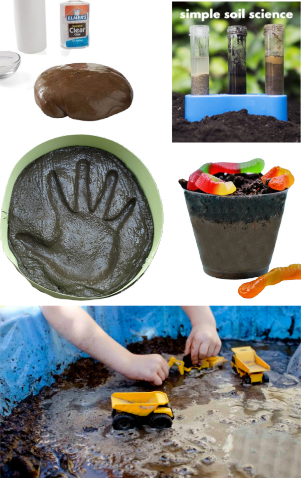 Tons of fun and creative ways for kids to play in the mud! #mudplayideas #mudactivitiesforpreschool #mudrecipeforkids #internationalmudday #growingajewelerose