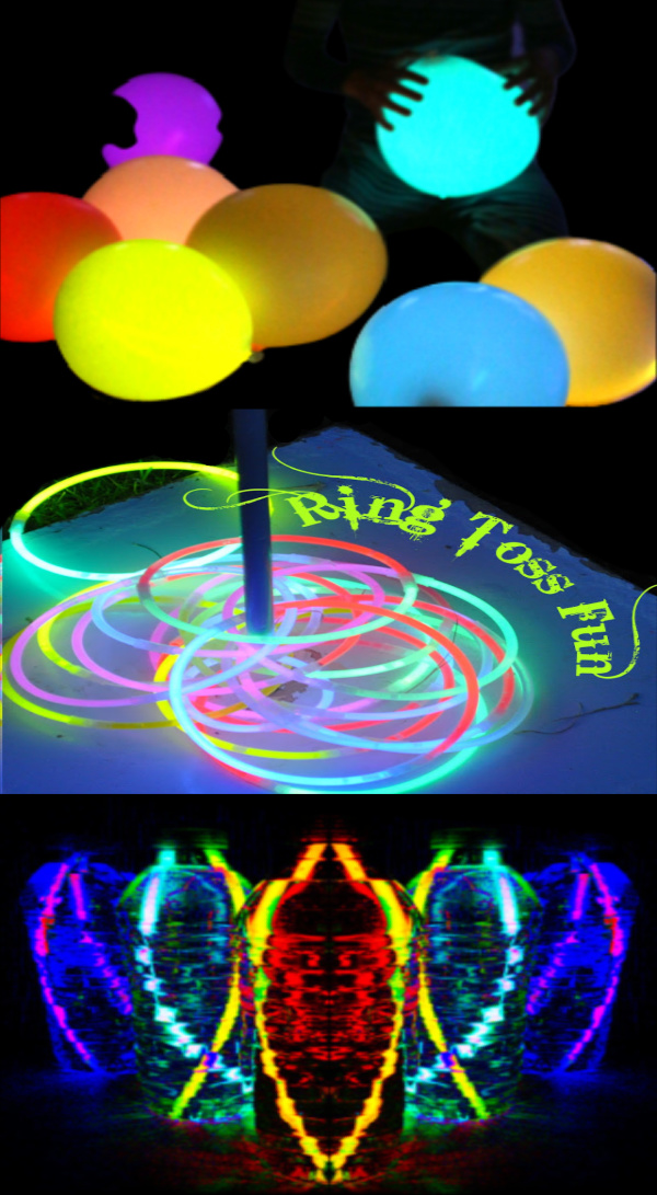 Throw the ultimate glowing party for kids with this collection of ideas! #glowinthedarkpartyideas #glowinthedark #blacklightparty #uvpartyideas #growingajeweledrose #activitiesforkids